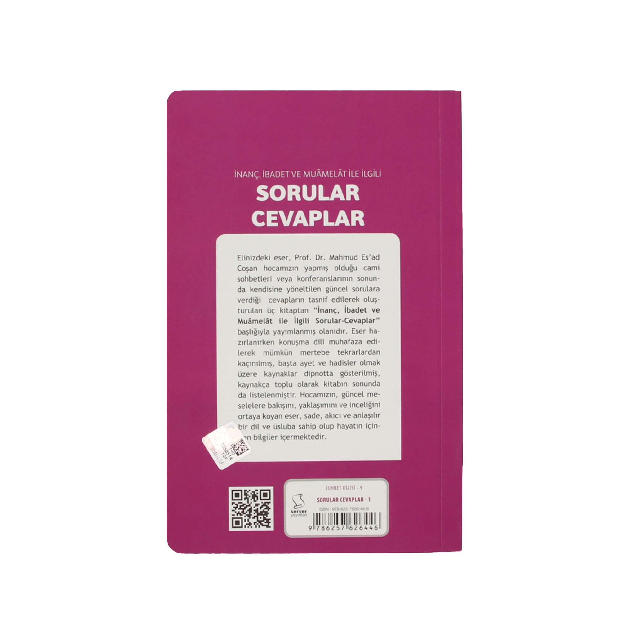 Sorular Cevaplar (Nr.1) - İnanç, İbadet Ve Muamelat İle İlgili