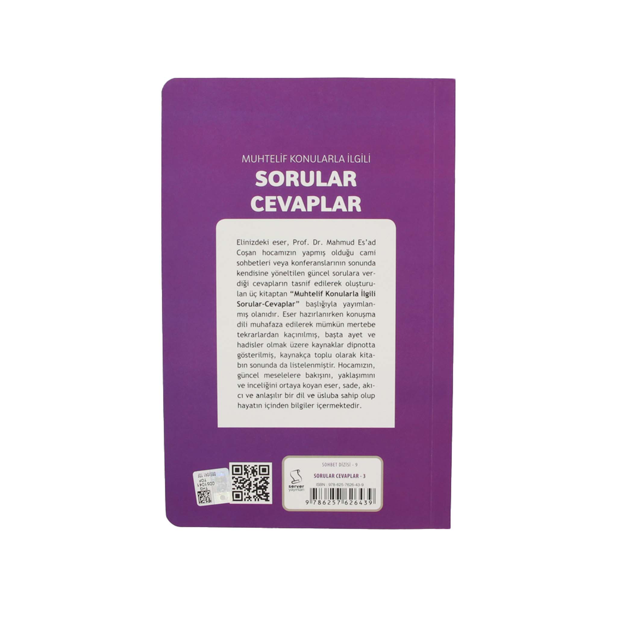 Sorular-Cevaplar Seti - M. Es'ad Coşan (3 Bücher)