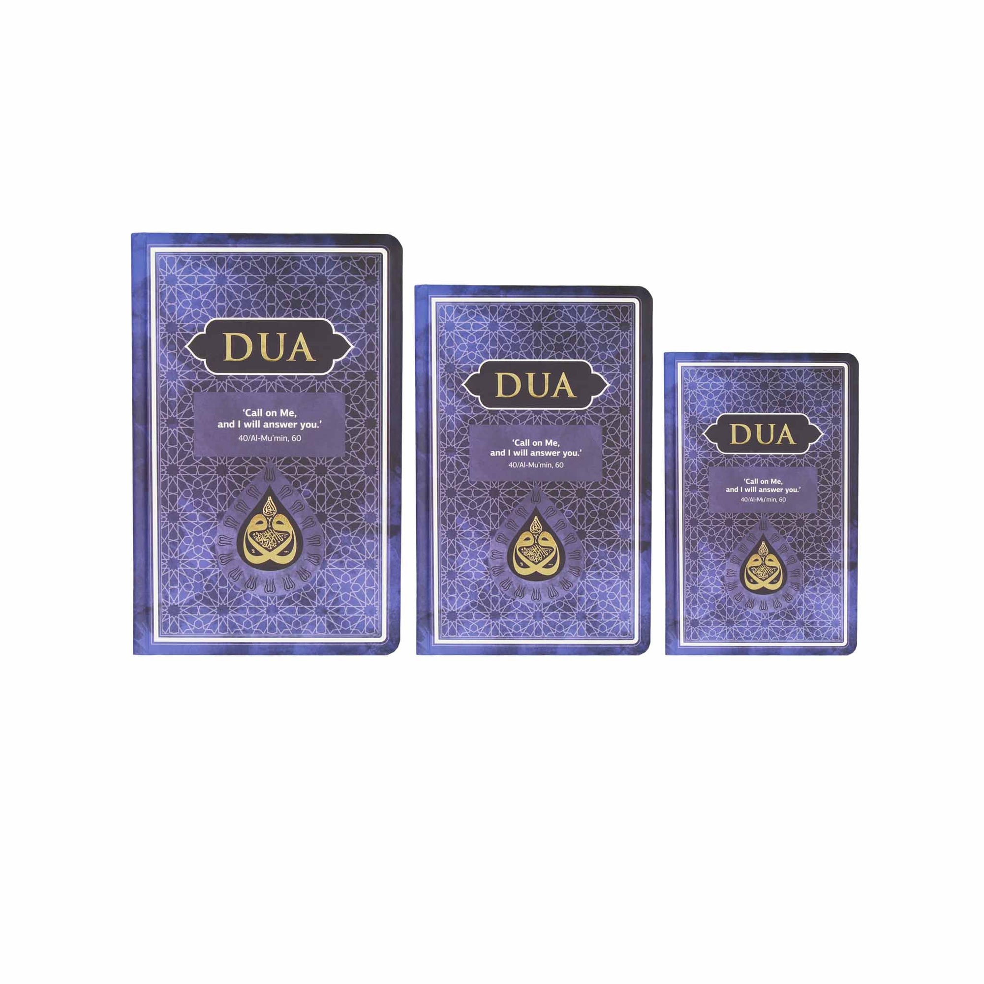 DUA Blau – Arabisch & Englisch