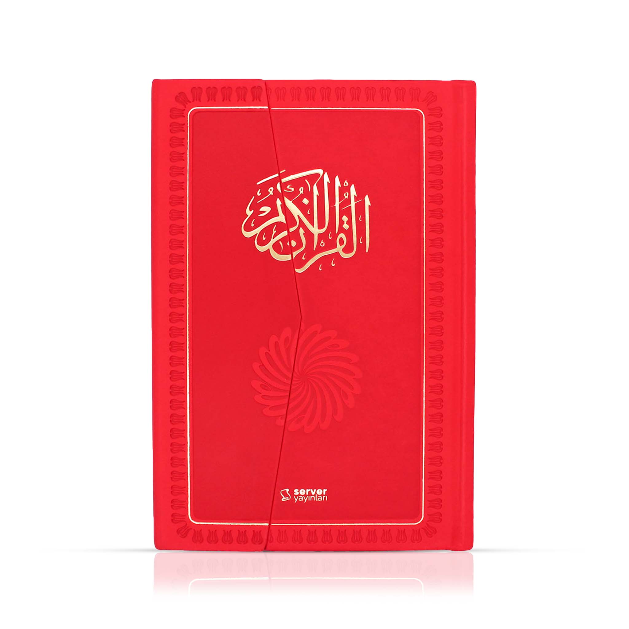 Feyzü'l Furkân Rot – Koran & Übersetzung mit Kommentar (TR, Klappdeckel)
