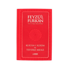 Feyzü'l Furkân Rot – Koran & Übersetzung mit Kommentar (TR, Klappdeckel)