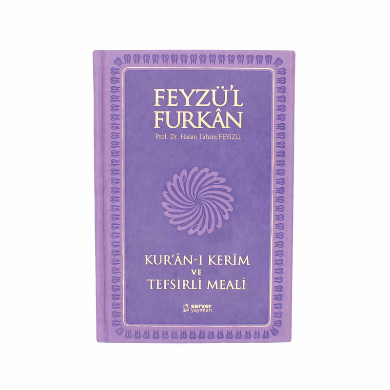 Feyzü'l Furkân Lila – Koran & Übersetzung mit Kommentar (TR, Klappdeckel)