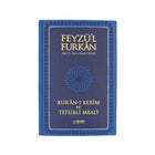 Feyzü'l Furkân Blau – Koran & Übersetzung mit Kommentar (TR, Klappdeckel)