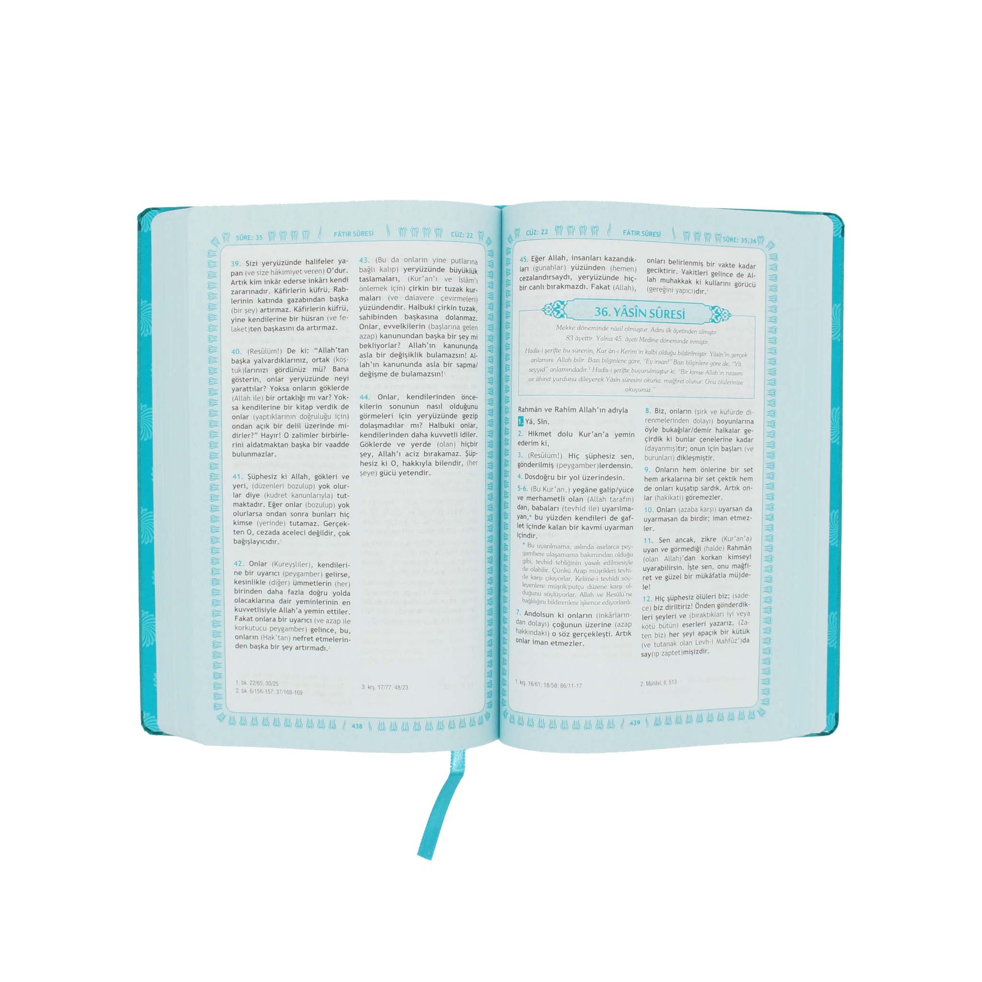 Feyzü'l Furkân Türkis - Übersetzung des Korans mit Kommentar (TR)