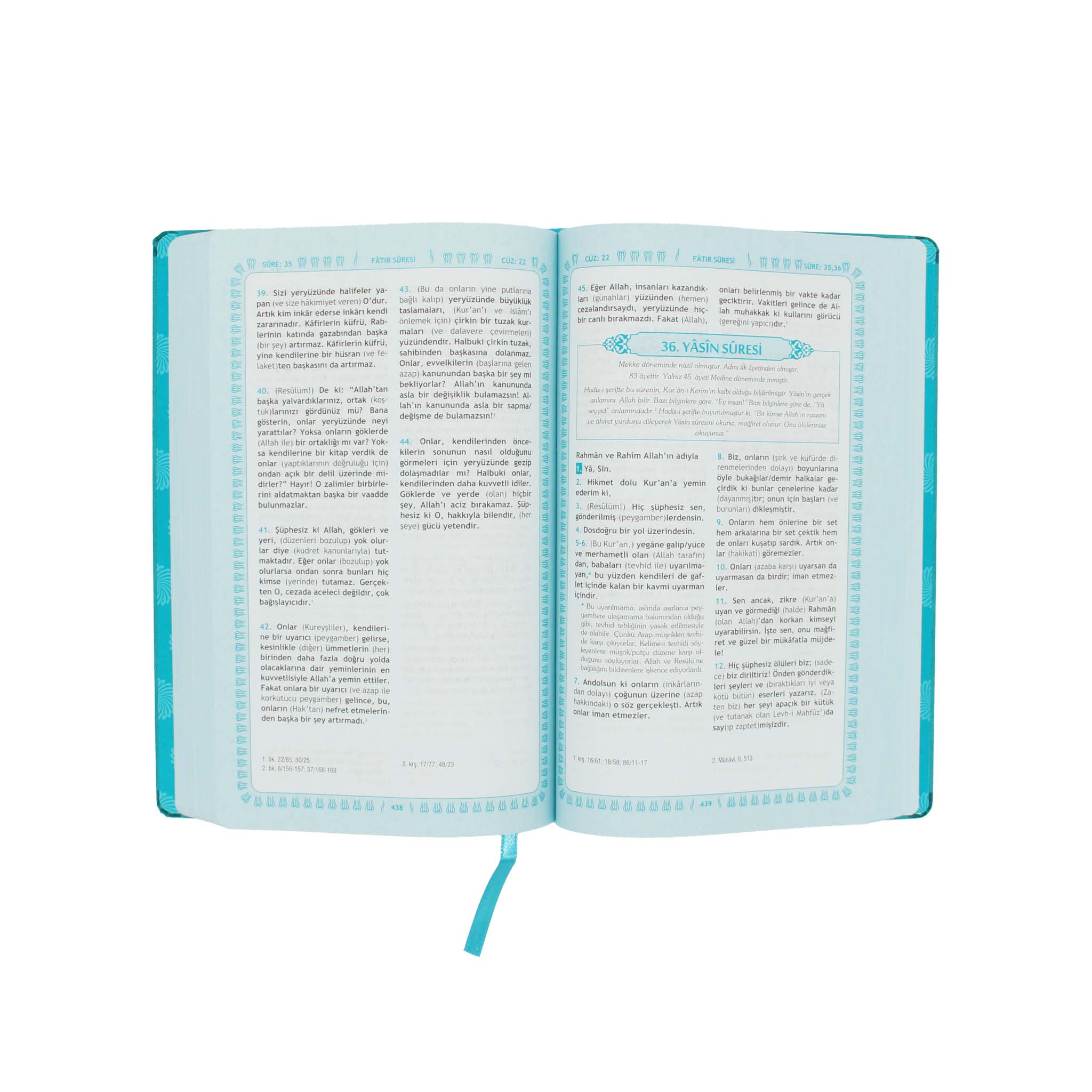 Feyzü'l Furkân Türkis - Übersetzung des Korans mit Kommentar (TR)