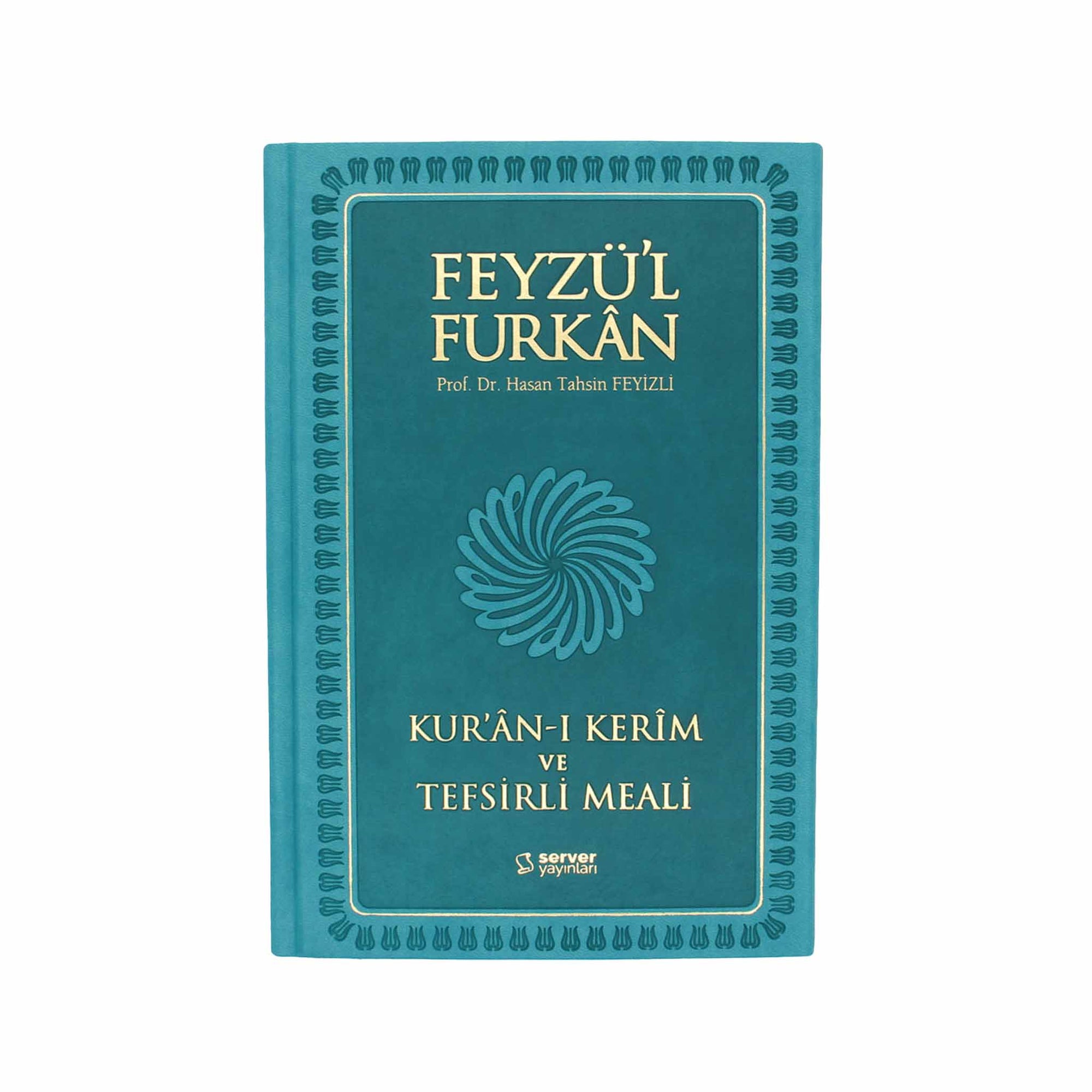 Feyzü'l Furkân Türkis – Koran & Übersetzung mit Kommentar (TR, Klappdeckel)