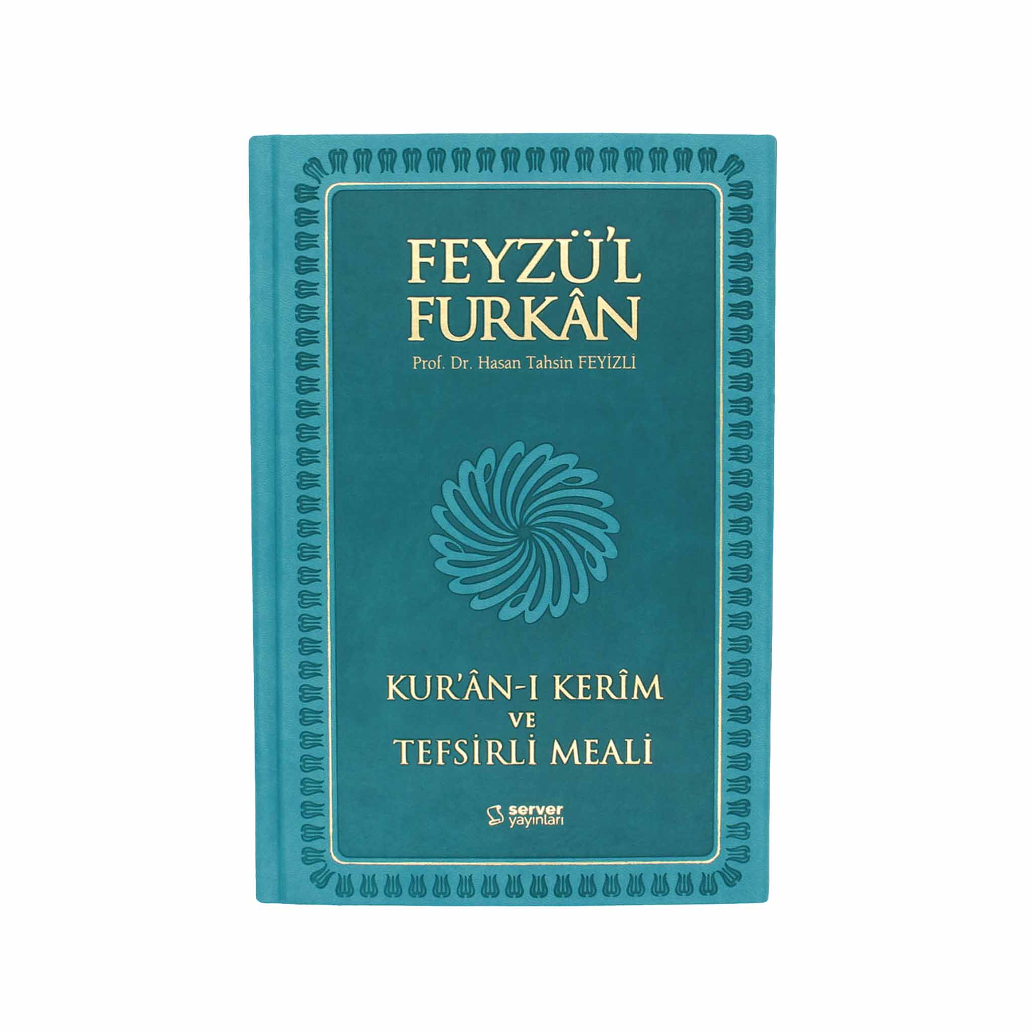 Feyzü'l Furkân Türkis – Koran & Übersetzung mit Kommentar (TR, Klappdeckel)