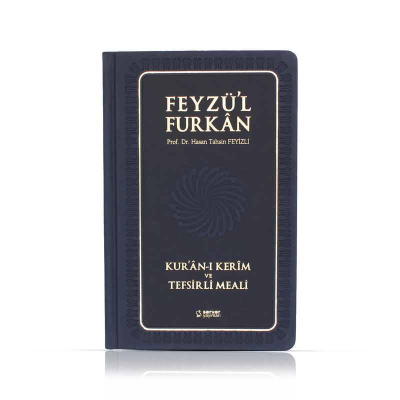Feyzü'l Furkân Dunkelblau - Koran & Übersetzung mit Kommentar (TR)