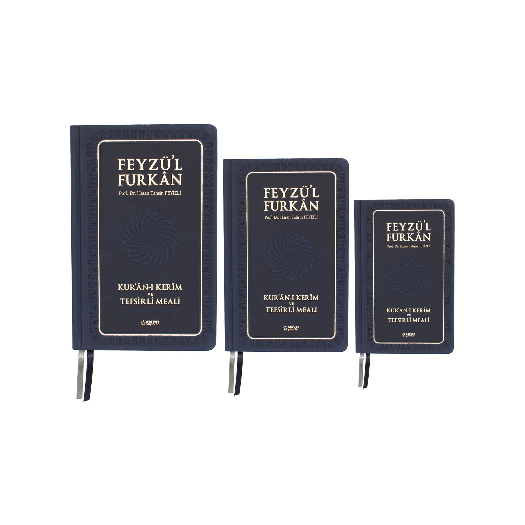 Feyzü'l Furkân Dunkelblau - Koran & Übersetzung mit Kommentar (TR)