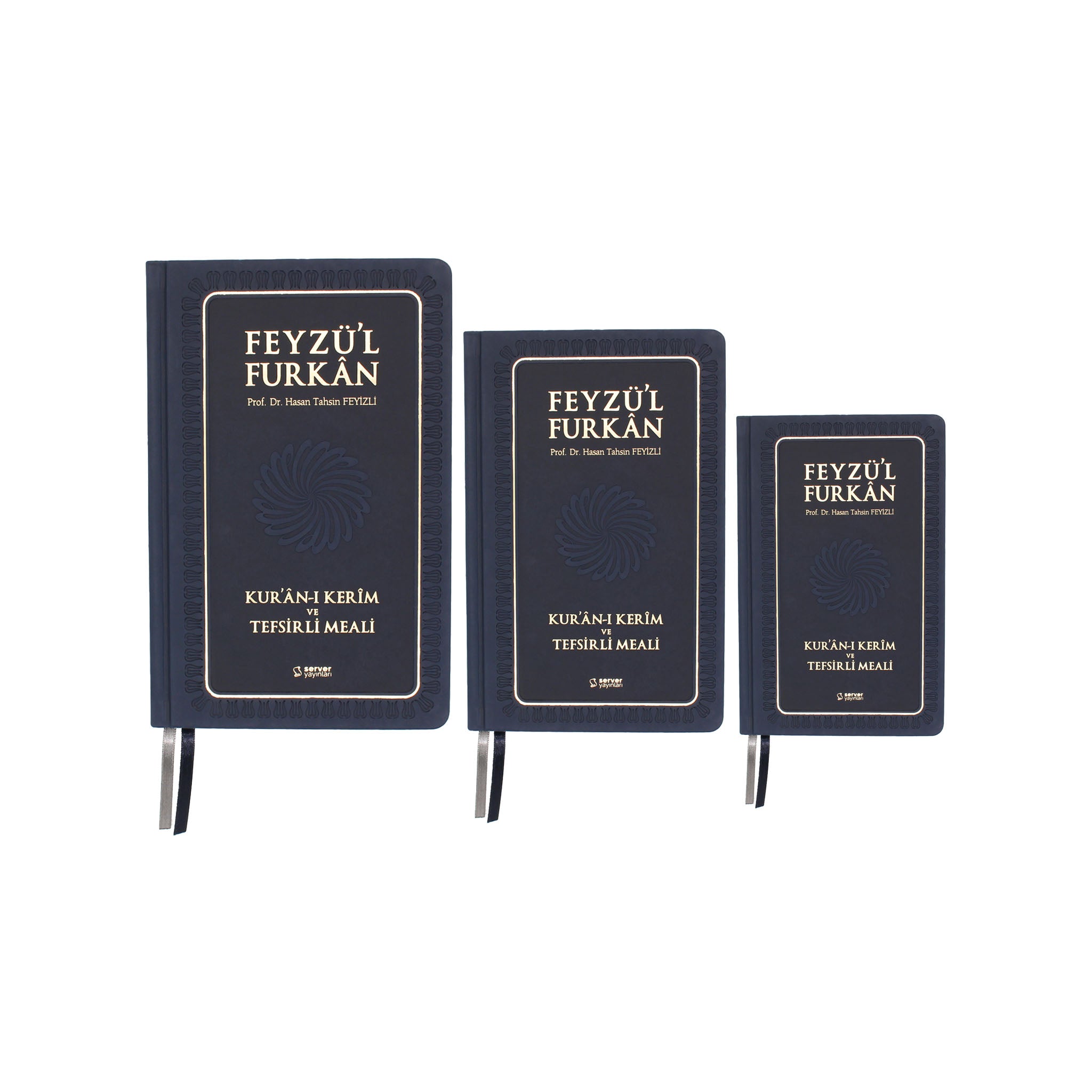 Feyzü'l Furkân Dunkelblau - Koran & Übersetzung mit Kommentar (TR)