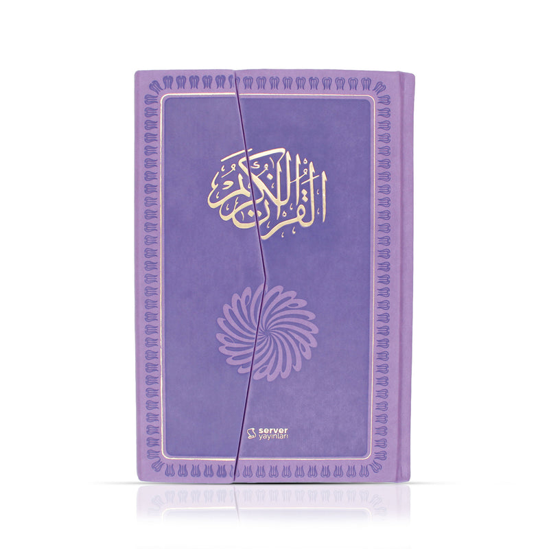 Feyzü'l Furkân Lila – Koran & Übersetzung mit Kommentar (TR, Klappdeckel)