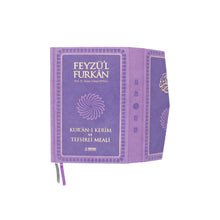 Feyzü'l Furkân Lila – Koran & Übersetzung mit Kommentar (TR, Klappdeckel)