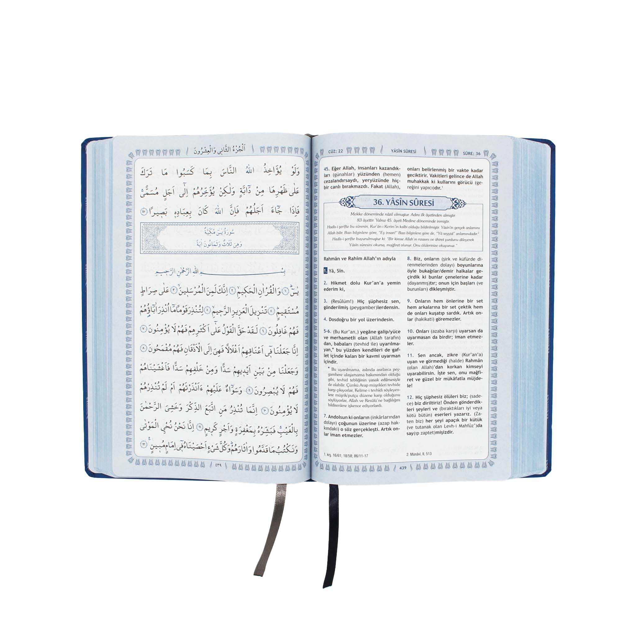 Feyzü'l Furkân Blau - Koran & Übersetzung mit Kommentar (TR)